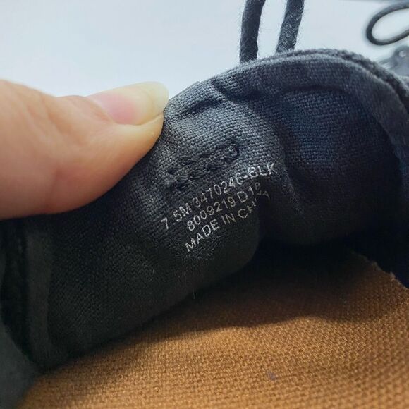 FRYE Women’s Low Top Canvas Sneakers with Leather Shoelaces in Black Size 7.5M - Picture 5 of 10